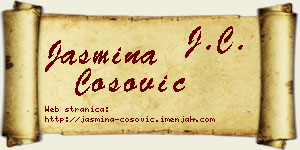 Jasmina Ćosović vizit kartica